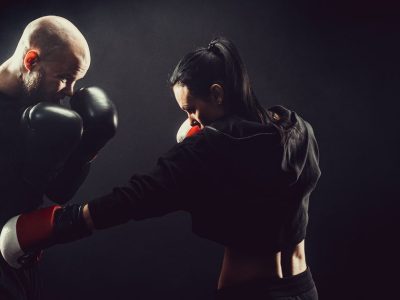 High-Intensity Partner Sparring in a Boxing Class